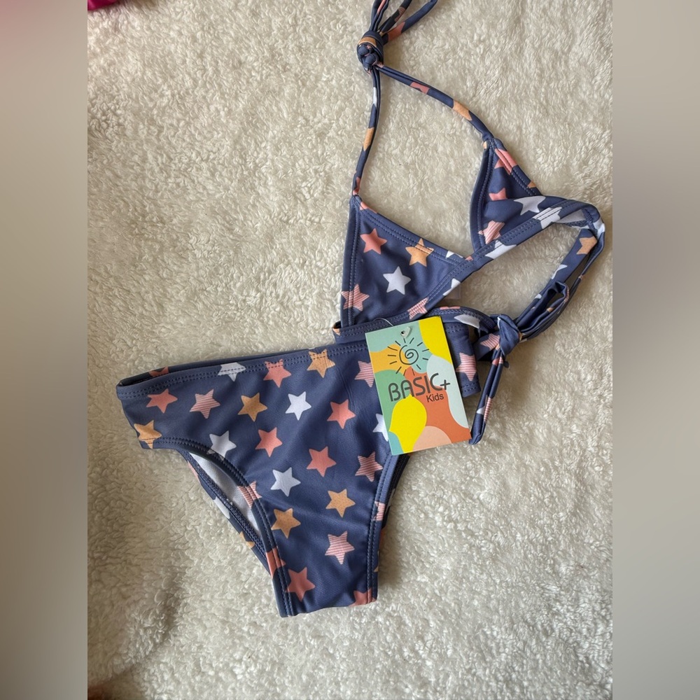 NWT Kids Star Print Swim Set
